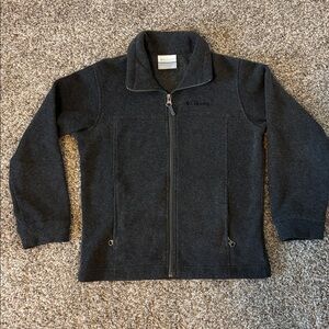 Columbia Layering Charcoal Fleece Jacket Size XS 6-7
